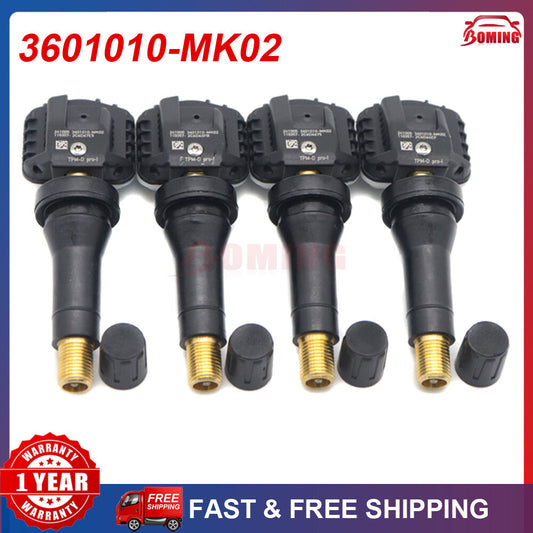 Four new TPMS tire pressure sensors, model 3601010-MK02, suitable for Changan X5 PLUS, X7 PLUS, and Lamore.