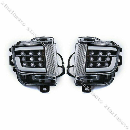 2pcs Black LED Rear Fog Light Brake Backup for Toyota for Land Cruiser LC200 2016-21