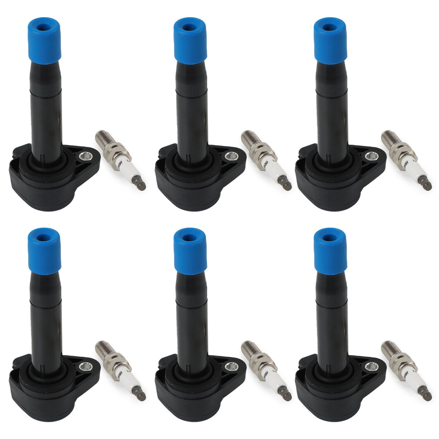 6pcs Ignition Coils Iridium Spark Plugs for 2008-2012 for Honda Accord for Acura TL