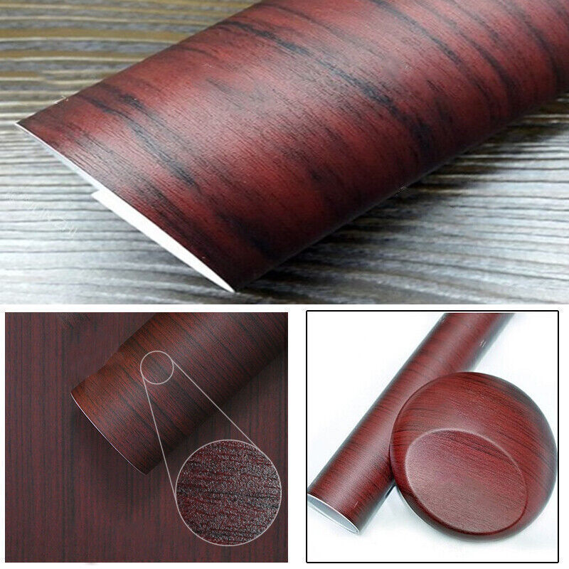 30cm x 100cm Automatic Interior DIY Vinyl Wood Texture Grain Packing Sticker Decal Parts