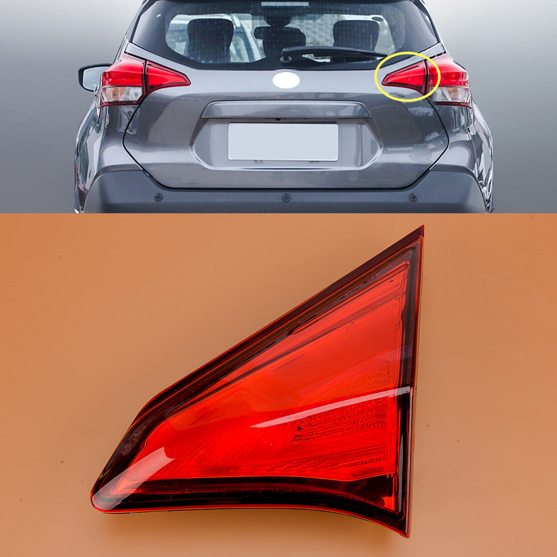 Right Inner Tail Light Taillights Lens Housing Fit for Nissan Kicks 2017-2020
