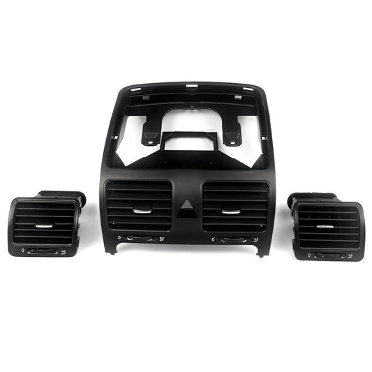 3-Piece Dashboard Center Air Conditioning Socket Kit for Volkswagen for Jetta GTI for Golf MK5 Rabbit