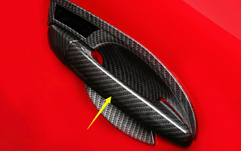 for Mazda 6 Atenza 2017-2019 Carbon Fiber Outside Bowl Door Handle Cover Decors