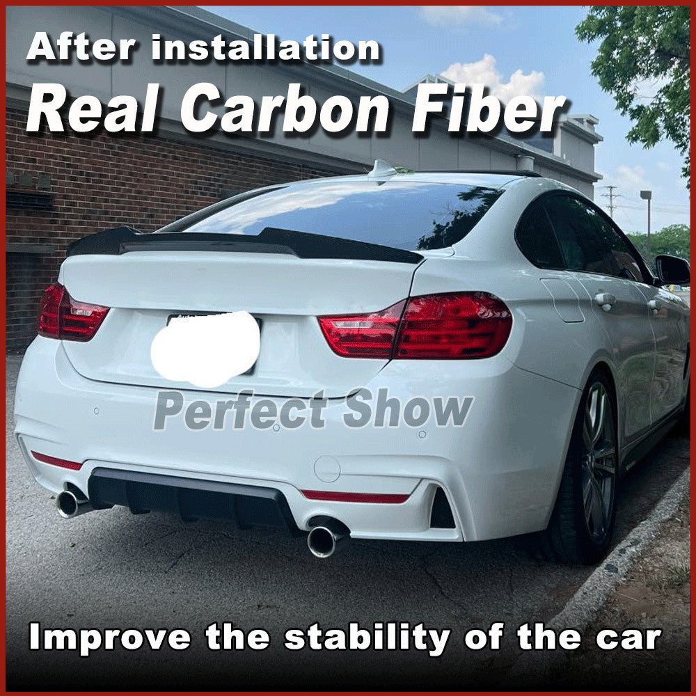 for BMW 4 Series F36 428i 430i 4-Door 2014-2019 Carbon Rear Trunk Spoiler Wing