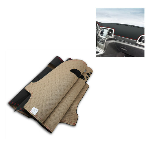 Leather Dashmat Dash Mat for Jeep Grand Cherokee 2011-2017 Dashboard Cover