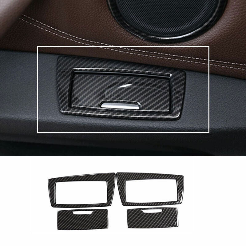 for BMW X1 F48 2016-22 ABS Carbon Fiber Inner Door Cigarette Lighter Panel Trim