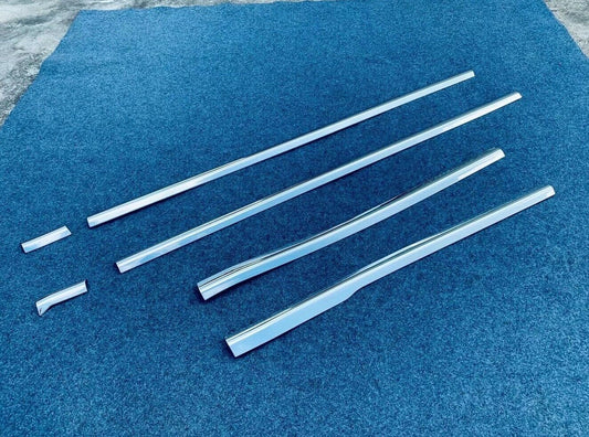 Door Body Molding Chrome Steel Trim Strips For 2020-2023 for Toyota Harrier Venza