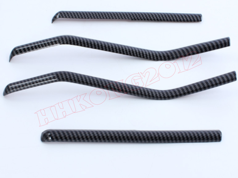 ABS Carbon Fiber Interior Side Door Panel Cover Trim for Toyota Highlander 20-22
