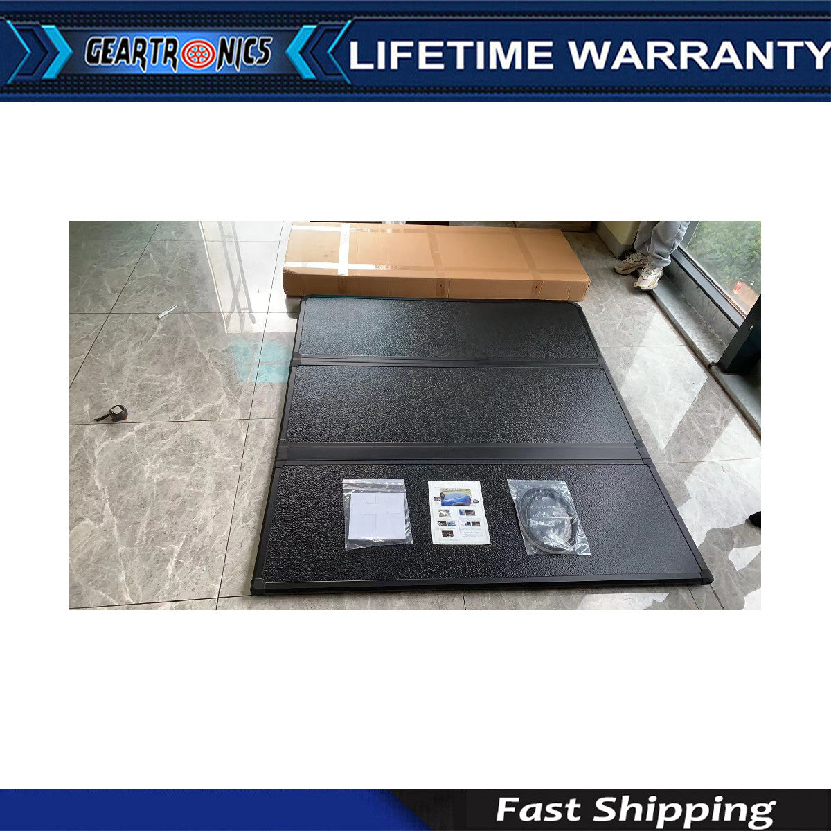 Hard 3-Folding Tonneau Cover for 2022-2024 for Toyota Tundra 5'7 Truck Bed KY