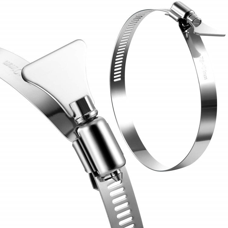 Thumb screw hose clamp 5-inch adjustable 65mm-89mm hose clamp worm gear hose clamp