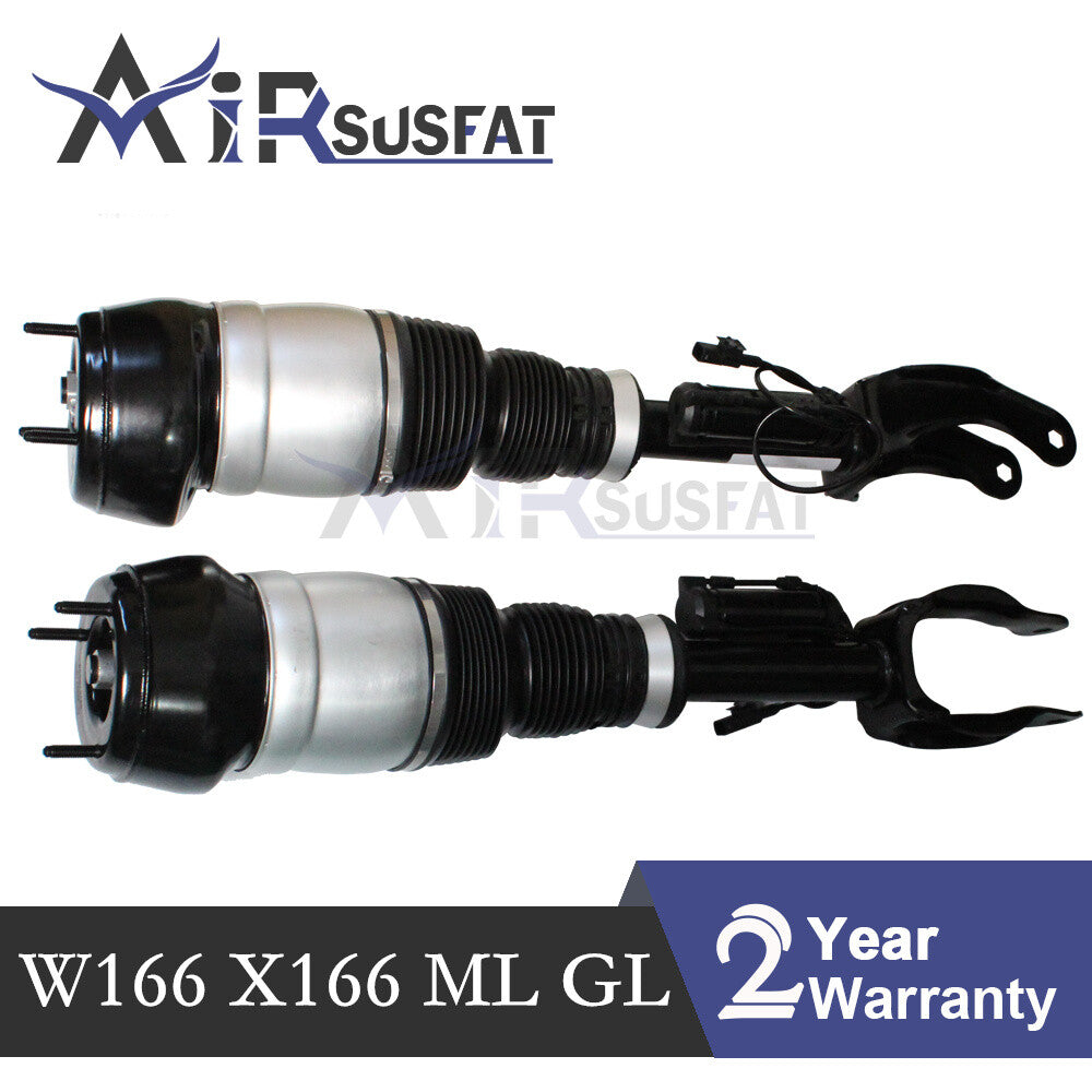 Pair Air Suspension Spring Shock Strut Front for Mercedes ML GL W166 ML350 GL550