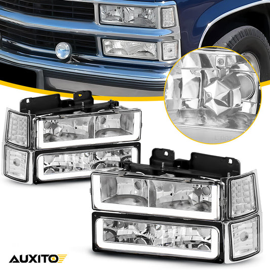 1994 - 1998 Silverado C10 C/K 1500 2500 Gum Water DRL LED Red Killer + Red Stone 2nd Generation