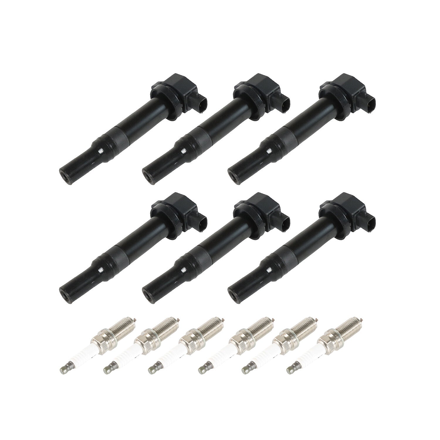 6X Ignition Coil  Platinum Spark Plug for 2007-2009 for Hyundai Santa Fe V6 UF558