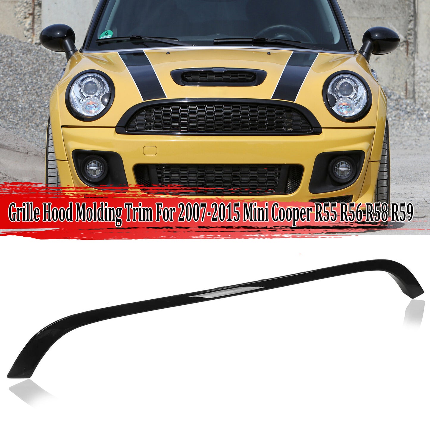 Upper grille cover molding trim suitable for 2007-15 for Mini Cooper R55/56/58/59 51132751040