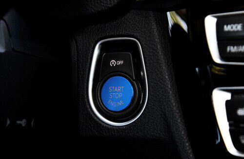 Switch Trim Start Button Ignition Fit for BMW 3 4 Series GT 2013-2019 ABS Blue
