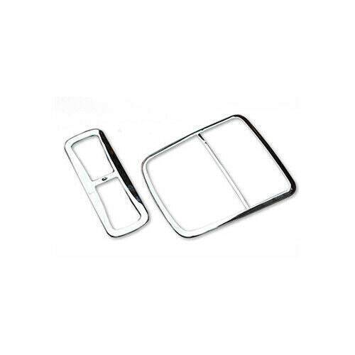 Front Reading Lamp Frame Cover Trim for Honda Accord 9th 2014-17 Chrome Silver