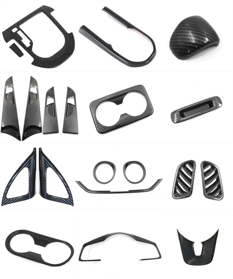 20P ABS Carbon Fiber Interior Moulding Kit Cover Trims for Kia Forte K3 2019-22