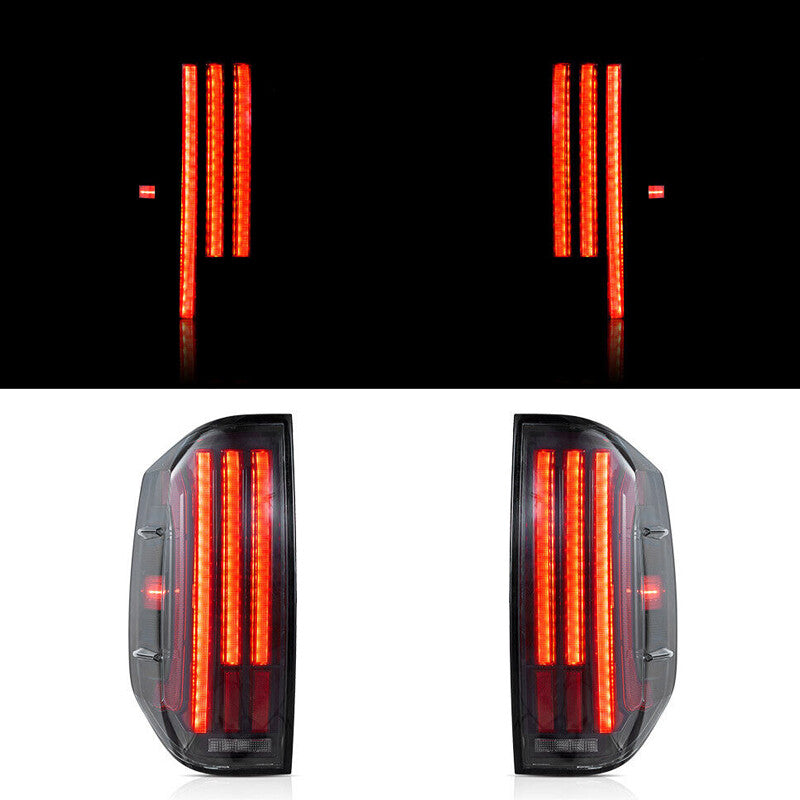 1 Pair Tail Lights For 2014-2021 for Toyota Tundra FULL LED Rear Lamps W/Dynamic