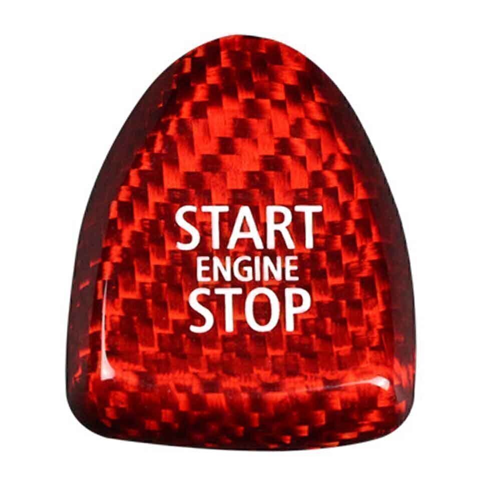 for MINI F54 F55 F56 F57 F60 Cooper S JCW Carbon Fiber Start Button Cover Trim