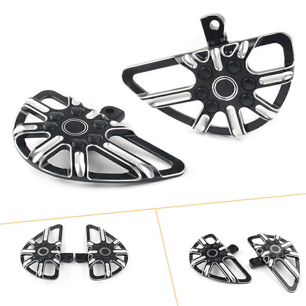 CNC stretched floor with rear passenger floor footrest suitable for Dyna-travel travel