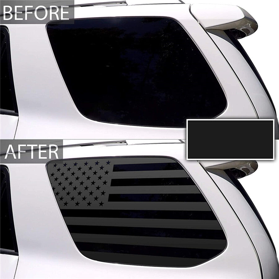 1Set Car American Flag Window Decal Sticker For 2010-2022 for Toyota for 4RUNNER