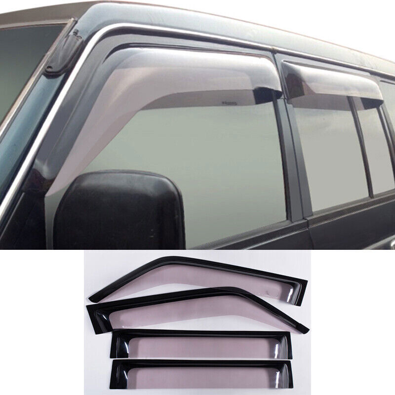 Window Visors Sun Rain Wind Guard Deflector for Mitsubishi Pajero V31 V32 V33