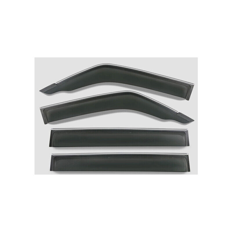 for Mitsubishi Pajero V93 V97 V73 V77 Window Visors Sun Rain Guard W/Chrome Trim