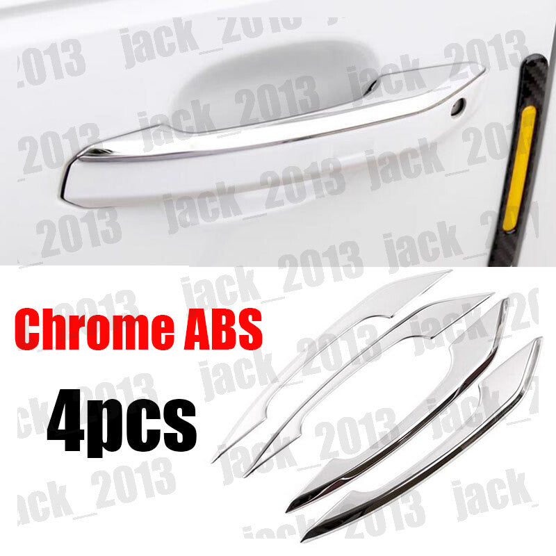4pcs Chrome ABS style Car Door Handle Cover Trim for Audi A4 B9 2017-2020