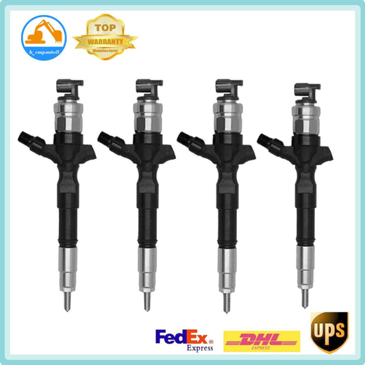 4X Injector 23670-39365 for Toyota Hilux 2.5d 3.0d 2010- 2KD-FTV 1KD-FTV