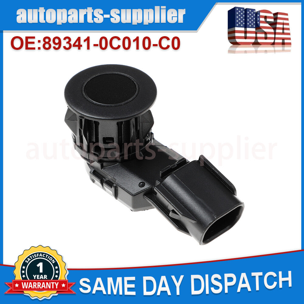 4-Piece Bumper Parking Sensor Kit, Black, 88341-0C010, for Toyota Tacoma RAV4 Tundra 14-18