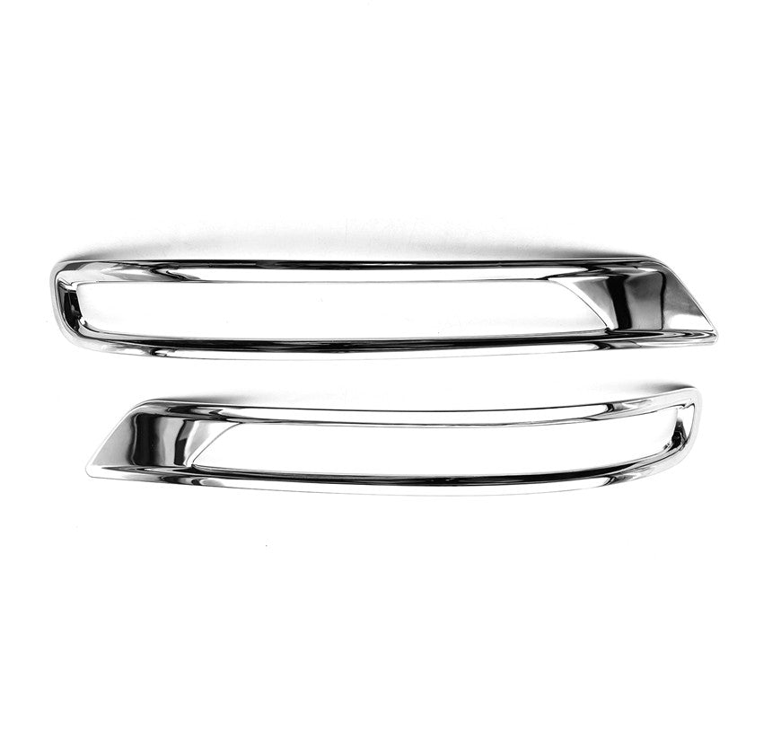 2Pcs Chrome Rear Bumper Fog Light Lamp Cover Trim for Mitsubishi Outlander 2022+