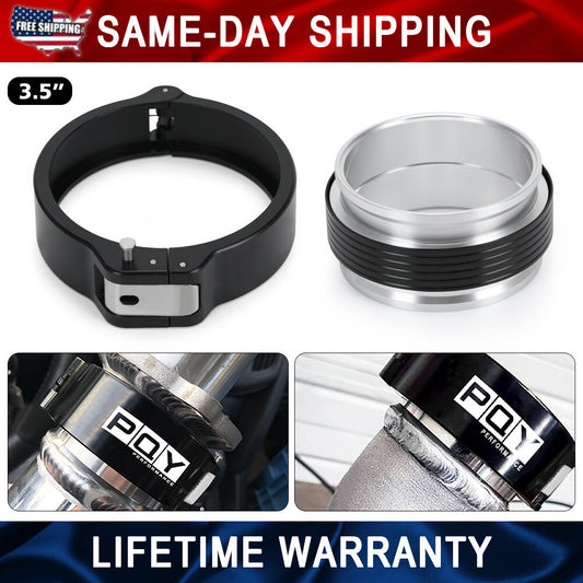 3.5'' 89mm Black HD Pinless Clamp Assembly 3.5 Inch O.D. Tubing HD Aluminum