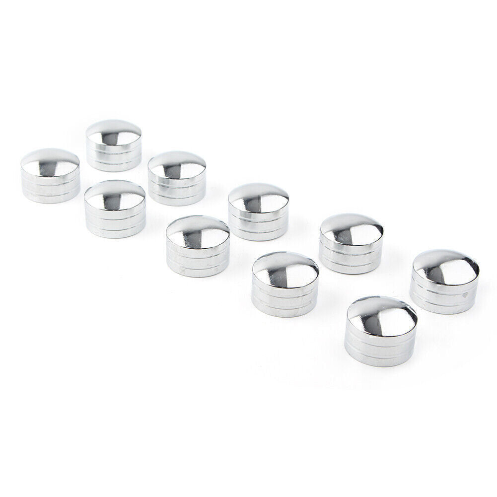 10X Chrome Inner 11mm Schrauben Hex Drive Bolt Topper Caps Cover Fit for Harley