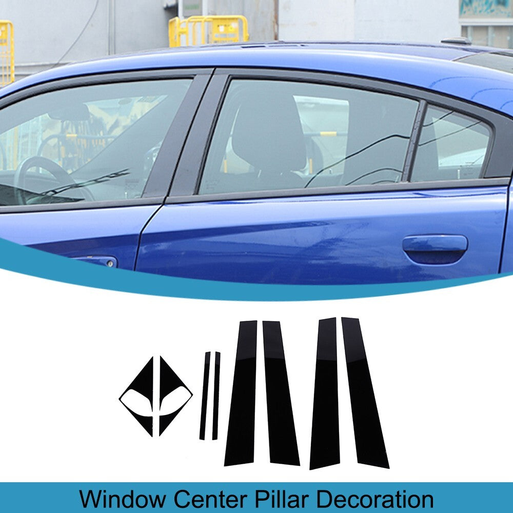 Window Center Pillar Posts Ornament Stickers Trim for Dodge Charger 2011-2023