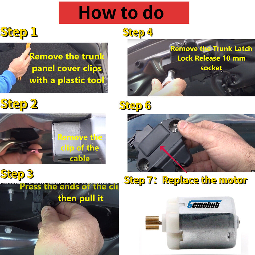For 2005-2010 for Ford Focus MK2 2007-2014 for Ford Mondeo Power Trunk Lock Latch motor