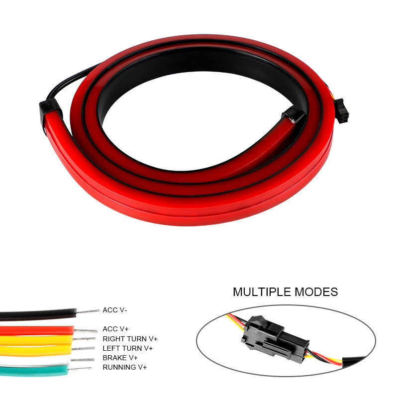 40 LED 3rd Brake DRL Driving Light Strip Rear Windshield Stop Turn Signal Tail