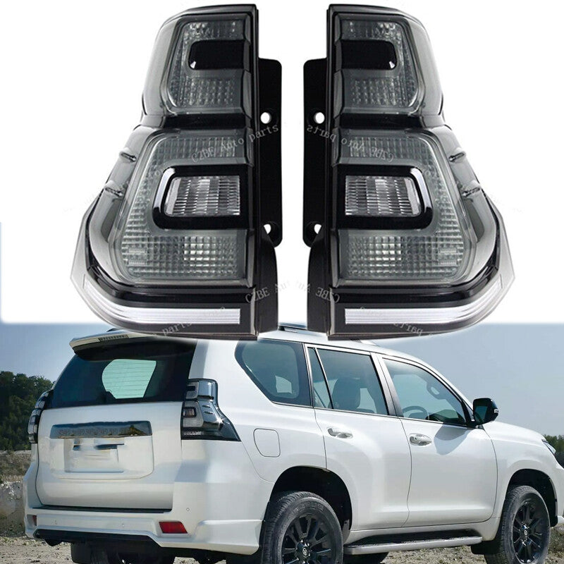 2Pcs for Toyota for Land Cruiser Prado LC150 2018-2020 Rear Tail Light Smoked