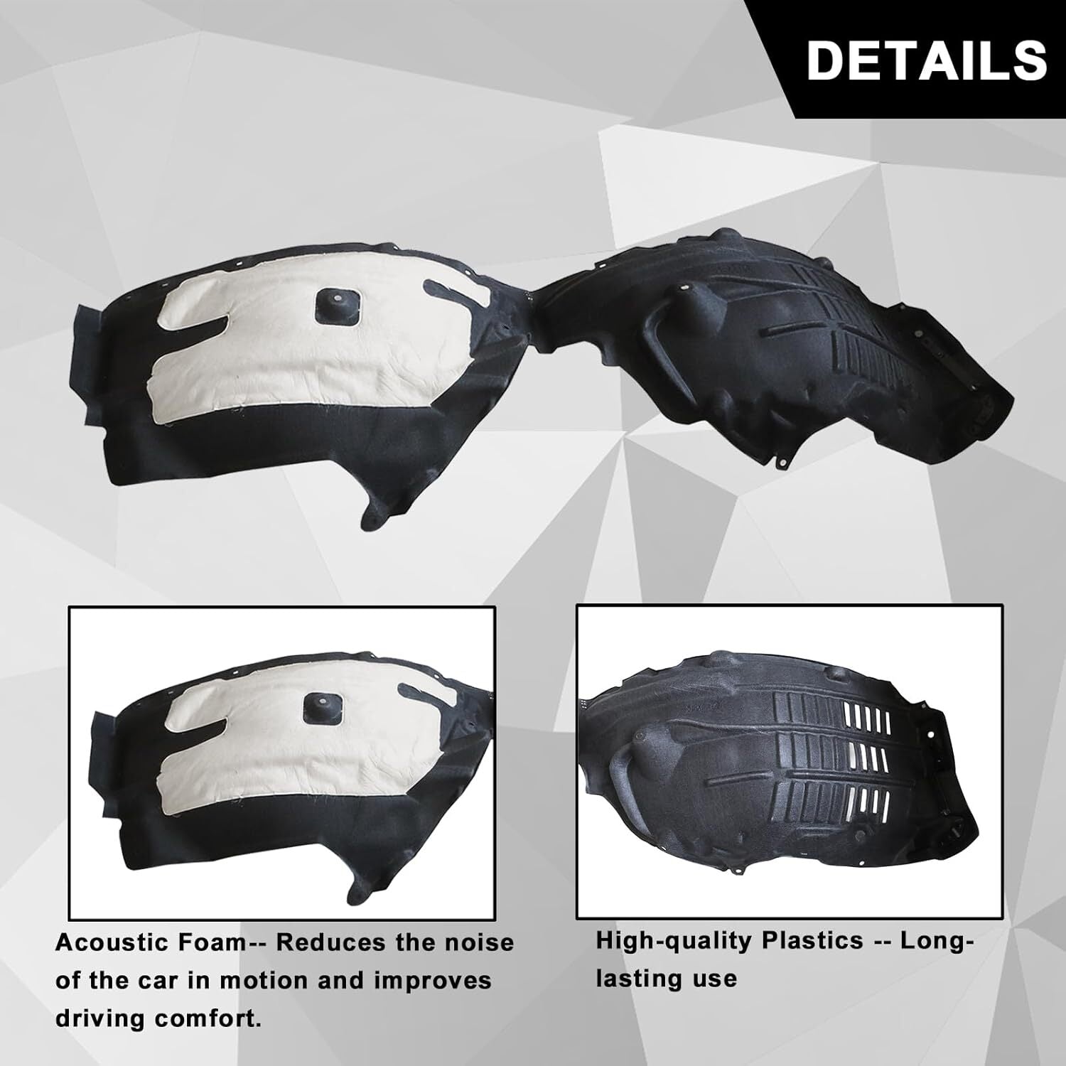 Side Front Fender Liner Driver  Passenger Fits for Toyota Highlander 2020-2023