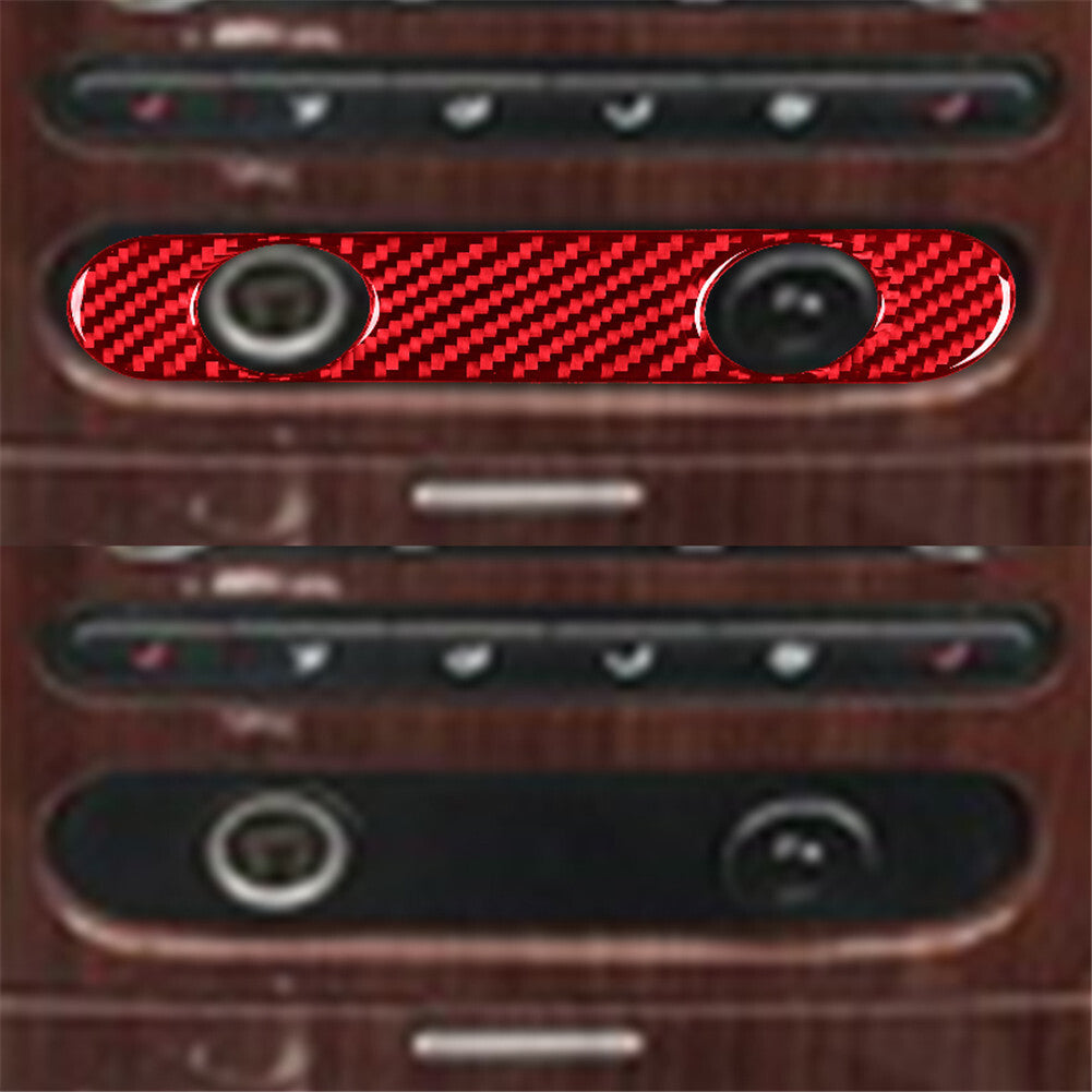 Red for Ford F-150 FX4 Red Carbon Fiber Cigarette Lighter Panel Interior Trim B