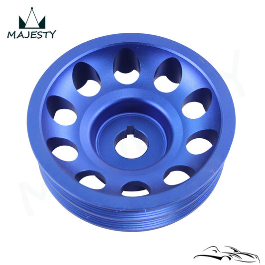 Light Weight Crankshaft Crank Pulley for Subaru Impreza WRX STI Legacy Blue