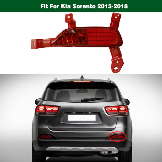 Right Tail Rear Bumper Fog Lamp Light Reflector Fit for Kia Sorento 2015-2018