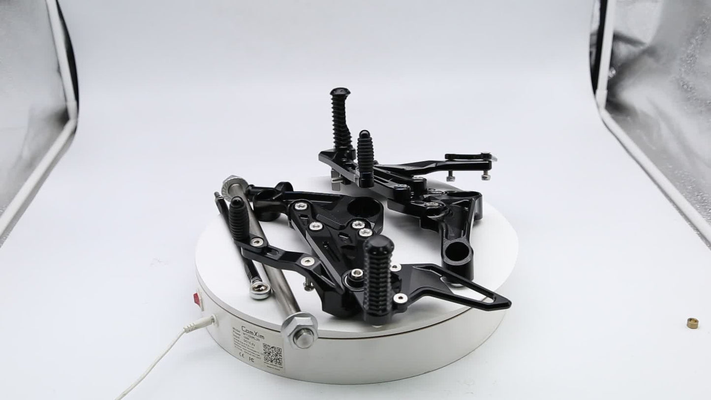 CNC geared footstool footstool and foot spike set suitable for RS660/Tuono 660 2021-2023