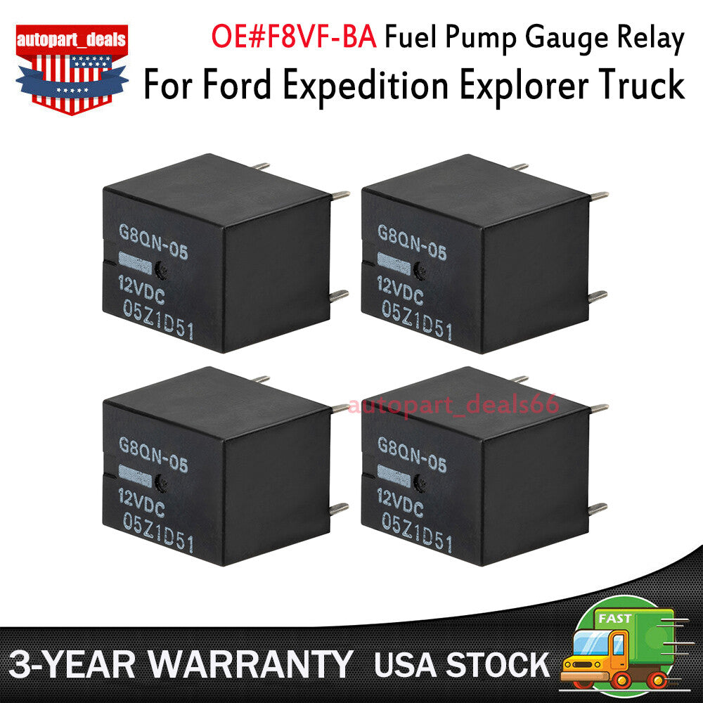 4x Fuel Pump Gauge Relay R303 for Ford Expedition Explorer Truck Omron F8VF-BA