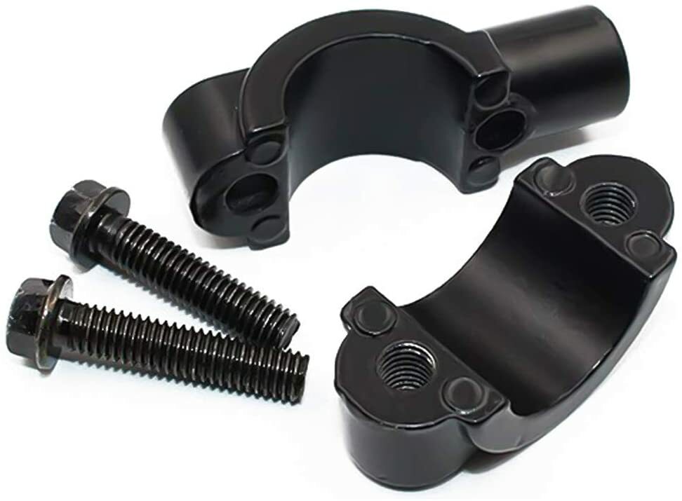 UNIVERSAL 8MM REAR MIRRORS CLAMP ON MOUNT ADAPTERS FOR 7/8 HANDLEBAR MOTORCYCL