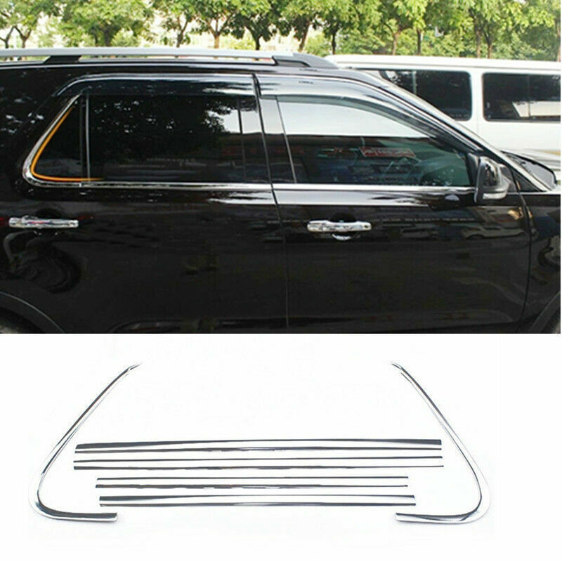6p for Ford Explorer 2011-2019 S.Steel Bottom Lower Window Frame Sill Trim Cover