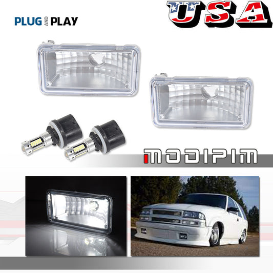 2-piece clear lens fog light set for 98-04 for Chevrolet S10 LH and right-hand side with bulb