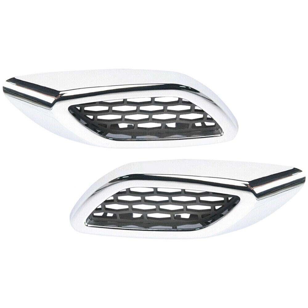 Front RHLH Side Lateral Chrome Fender Air Vent Trim Bright for Maserati for Levante