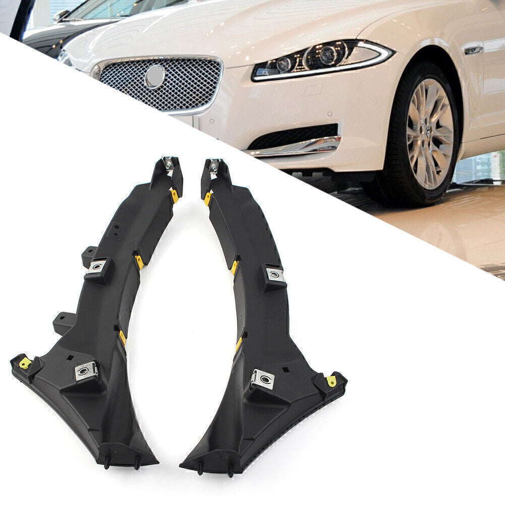 Pair Front Bumper Mount Bracket for Jaguar XF XFR 2012-2015 C2Z16532 C2Z16531