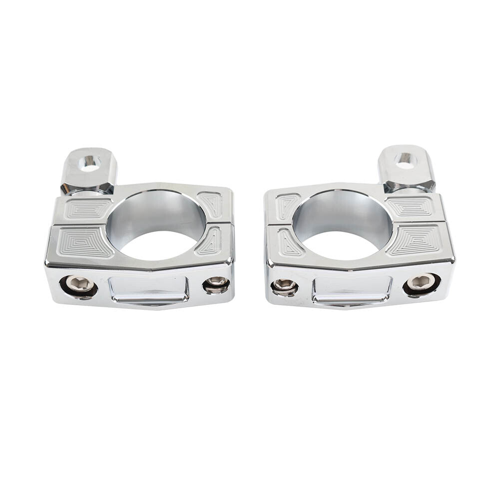 Highway Crash Bar Mount Foot Peg Clamp Bracket for Harley 38MM Engine Guard