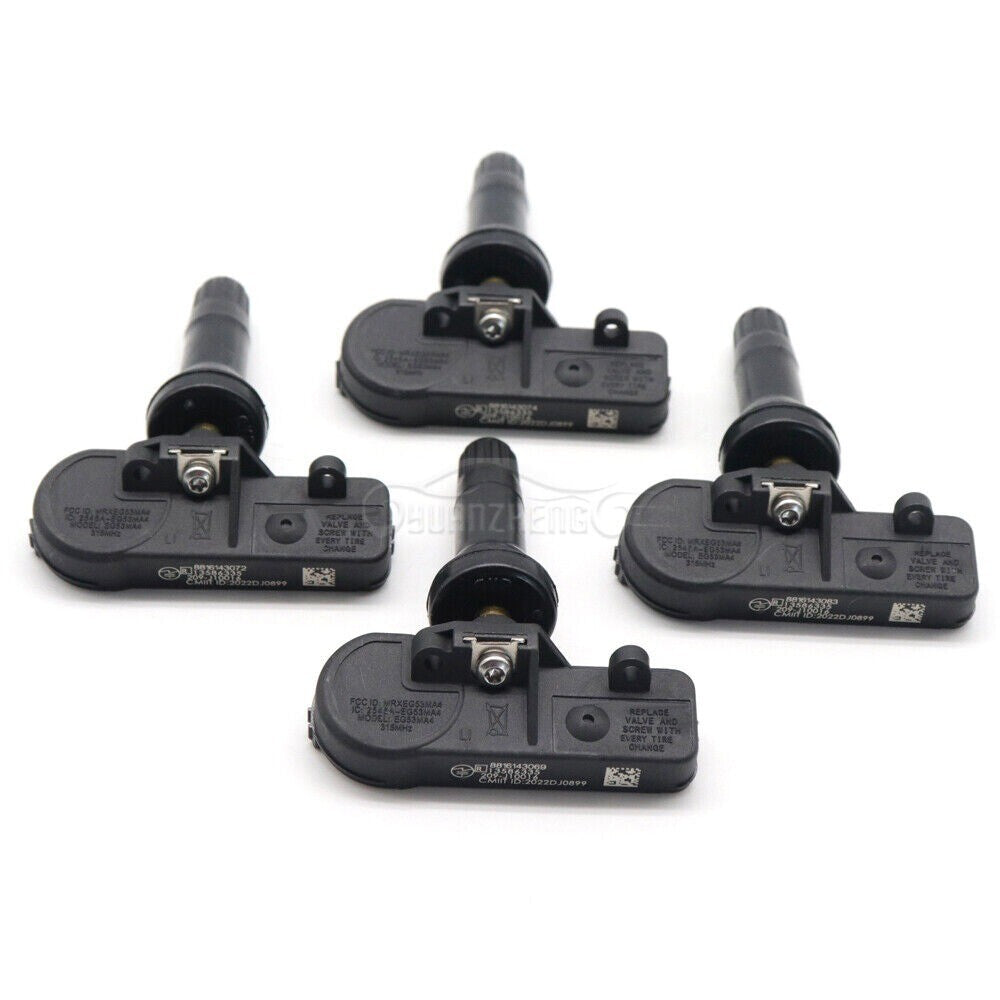 New 13586335 for GM for Chevy for GMC Pack of 4pcs TPMS Tire Pressure Monitoring Sensors